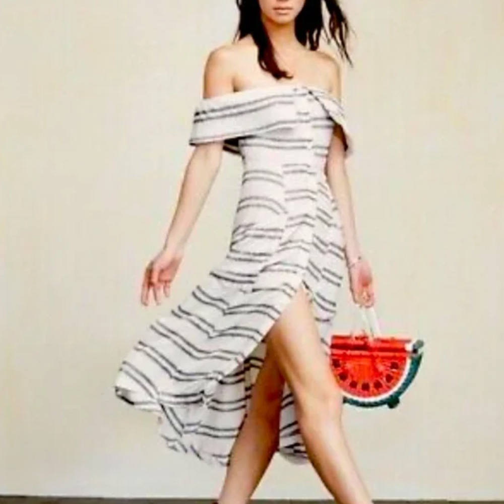 Reformation Mariana Midi Dress in Seaside Stripe